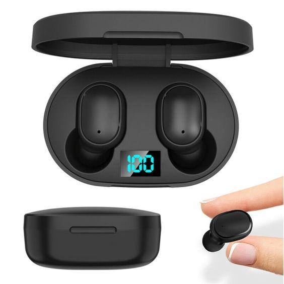 Fones De Ouvido AirDots E6s Sem Fio 5.0 Bluetooth Y2-TWS