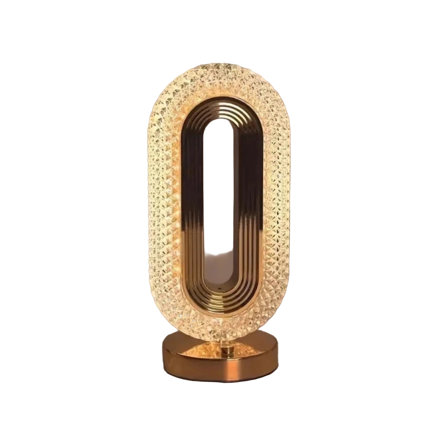 Luminária Touch Cristal Luxo 3 Tons de LED