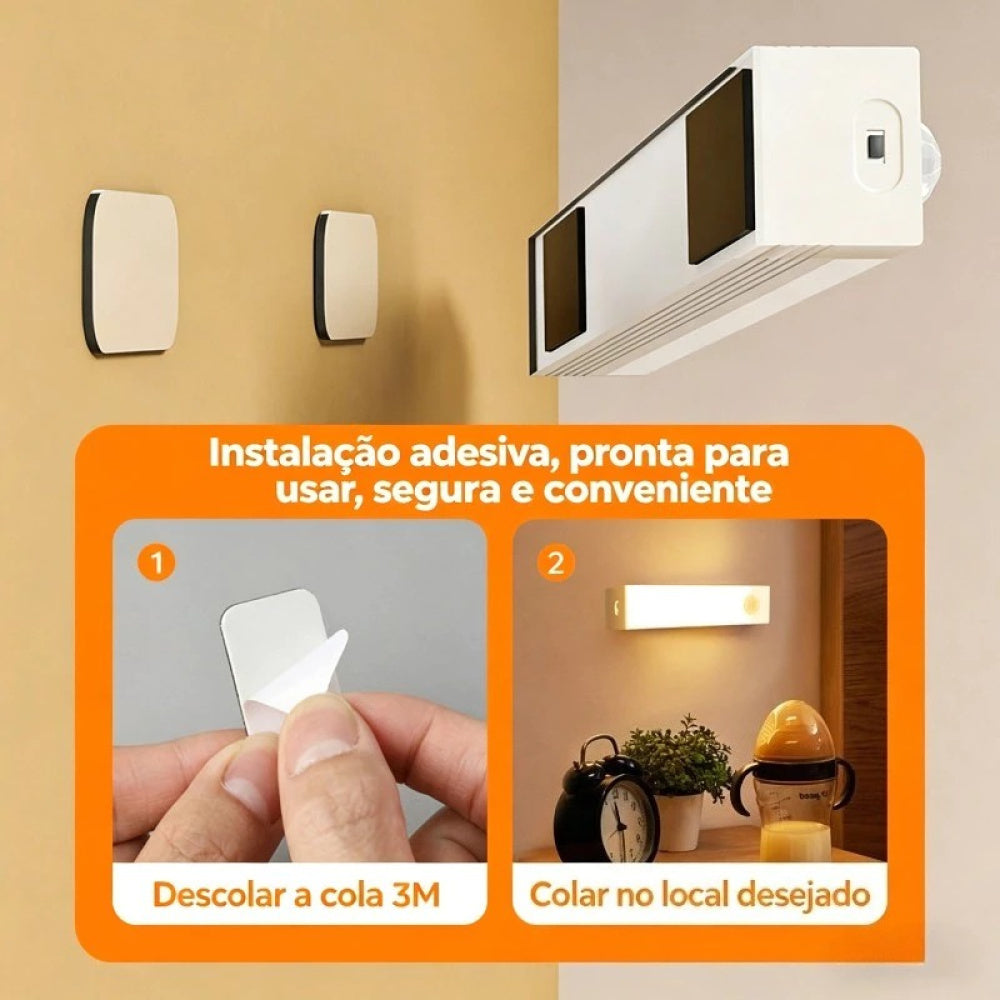 Luminária LED Inteligente com Sensor de Movimento - Compre 1, Leve 2