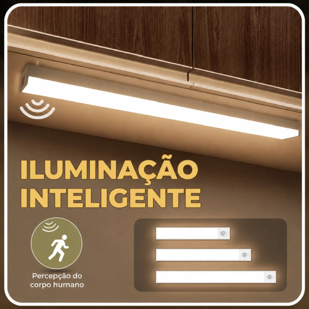 Luminária LED Inteligente com Sensor de Movimento - Compre 1, Leve 2