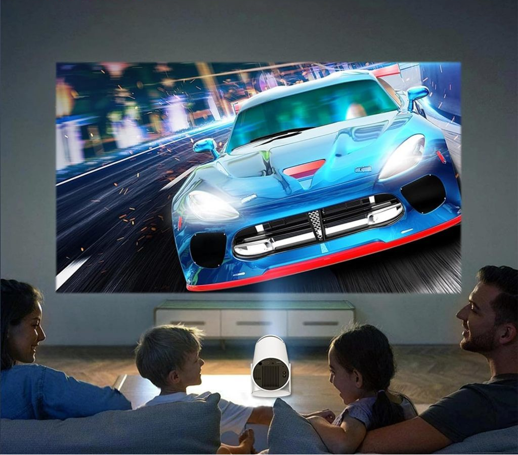 Projetor HY300 Original Portátil Smart Android 11 4K Ultra HD HDMI Wifi Bluetooth Alto Falante Embutido