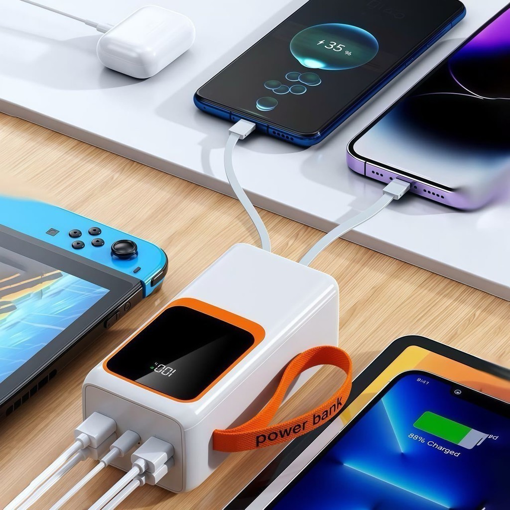 Carregador Portátil Power Bank Grande 50000mah Turbo 22.5W PD Rápido alex